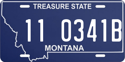 MT license plate 110341B