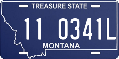 MT license plate 110341L