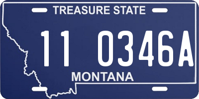 MT license plate 110346A