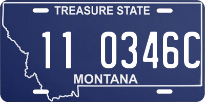 MT license plate 110346C