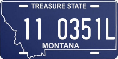 MT license plate 110351L