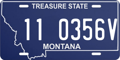 MT license plate 110356V