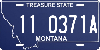 MT license plate 110371A