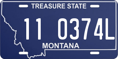 MT license plate 110374L