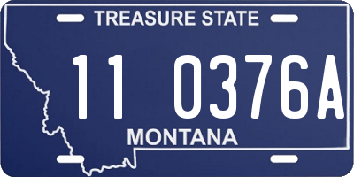 MT license plate 110376A