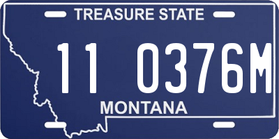 MT license plate 110376M