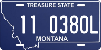 MT license plate 110380L