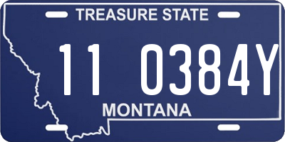 MT license plate 110384Y