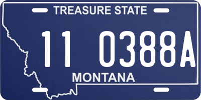 MT license plate 110388A
