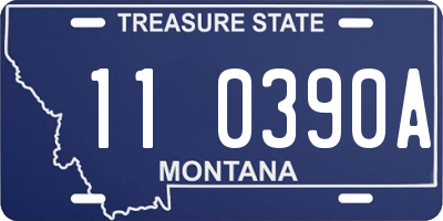 MT license plate 110390A