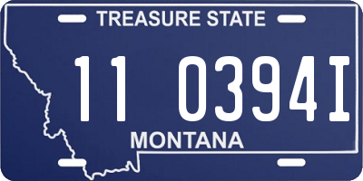 MT license plate 110394I