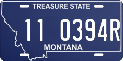 MT license plate 110394R