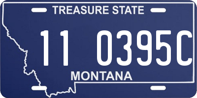 MT license plate 110395C