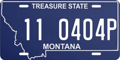 MT license plate 110404P