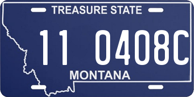 MT license plate 110408C