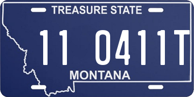 MT license plate 110411T