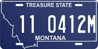 MT license plate 110412M