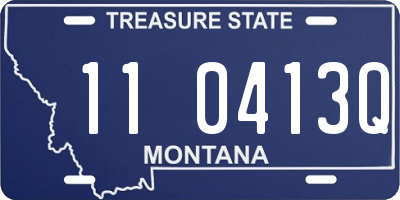 MT license plate 110413Q