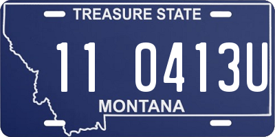 MT license plate 110413U