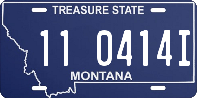 MT license plate 110414I