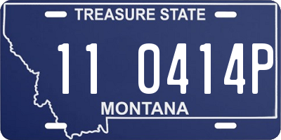 MT license plate 110414P