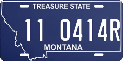 MT license plate 110414R