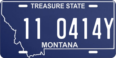 MT license plate 110414Y