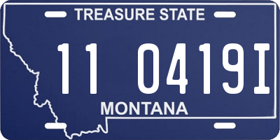 MT license plate 110419I