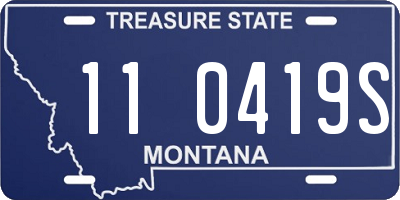 MT license plate 110419S