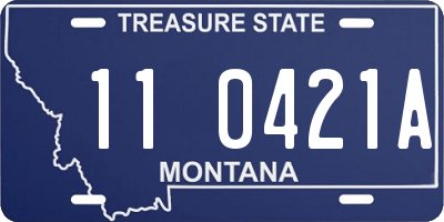 MT license plate 110421A