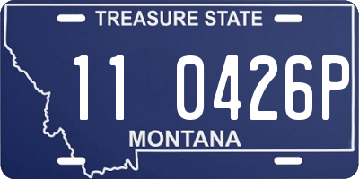 MT license plate 110426P