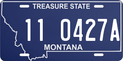 MT license plate 110427A