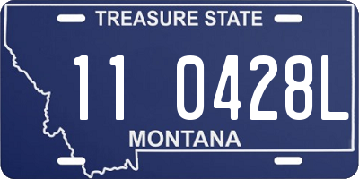 MT license plate 110428L