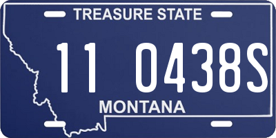 MT license plate 110438S