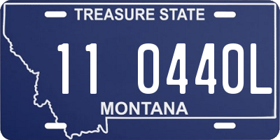 MT license plate 110440L