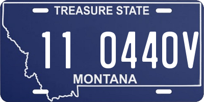 MT license plate 110440V