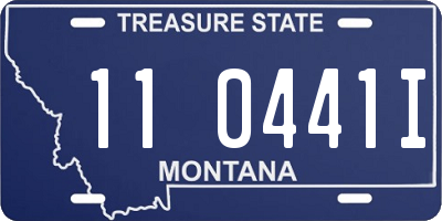 MT license plate 110441I