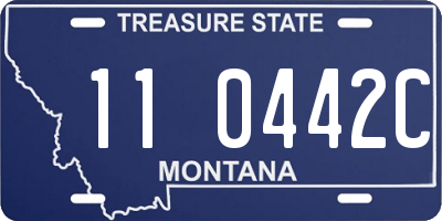 MT license plate 110442C