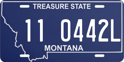 MT license plate 110442L