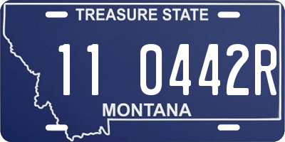 MT license plate 110442R