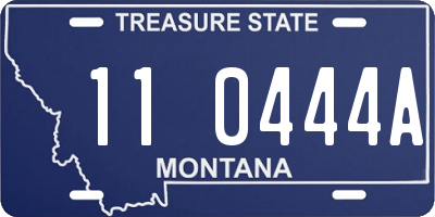 MT license plate 110444A