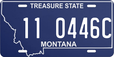MT license plate 110446C