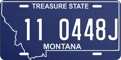 MT license plate 110448J