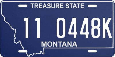MT license plate 110448K