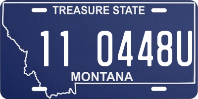 MT license plate 110448U