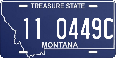 MT license plate 110449C