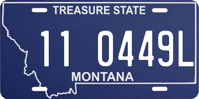 MT license plate 110449L