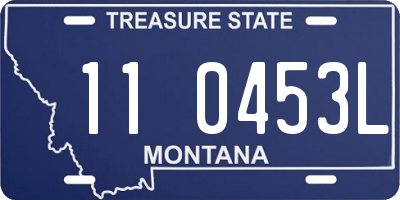 MT license plate 110453L