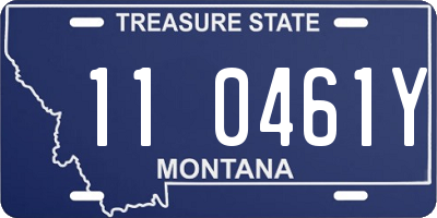 MT license plate 110461Y