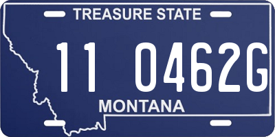 MT license plate 110462G